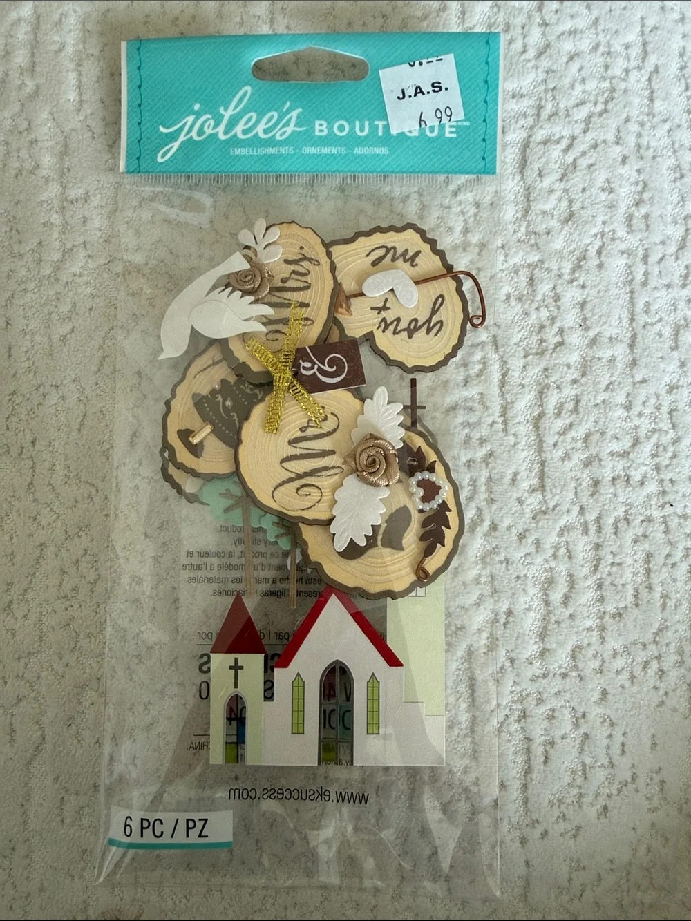 Gold and White Church Embellishment Pack